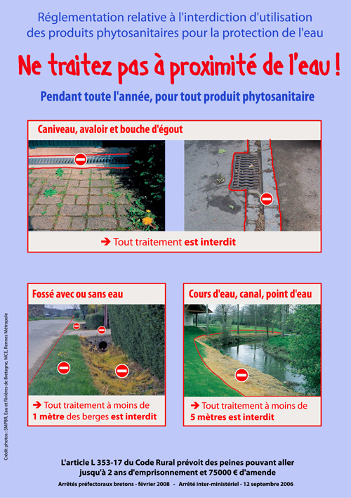 affiches reglementations pesticde pour site 88890