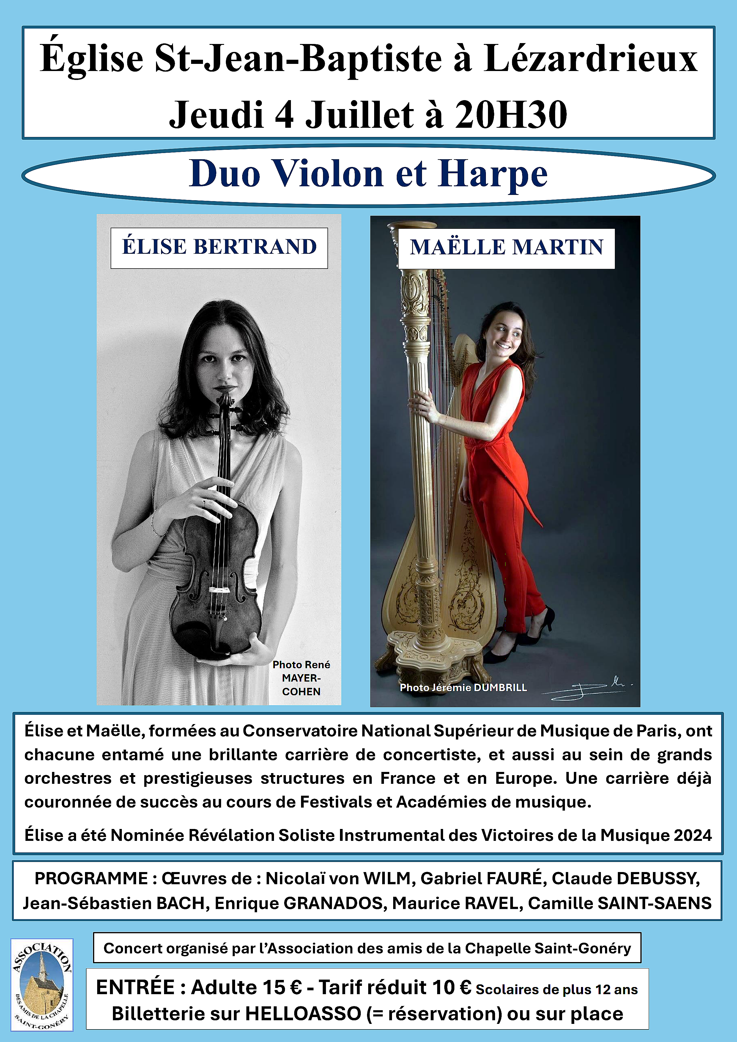 Affiche concert du 4 juillet