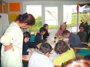 Visite des jeunes au foyer